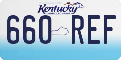 KY license plate 660REF