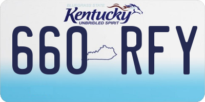 KY license plate 660RFY