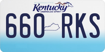 KY license plate 660RKS