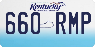 KY license plate 660RMP