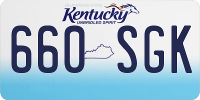 KY license plate 660SGK