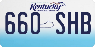 KY license plate 660SHB