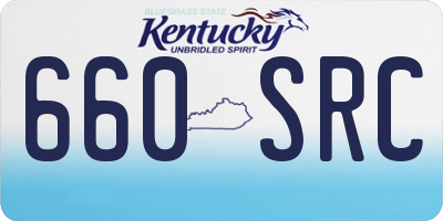 KY license plate 660SRC