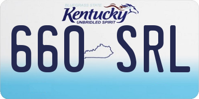 KY license plate 660SRL