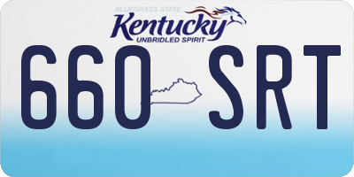 KY license plate 660SRT
