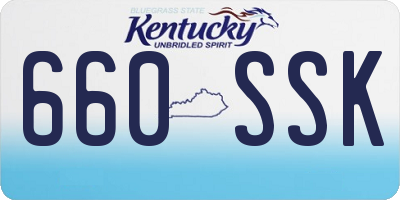 KY license plate 660SSK