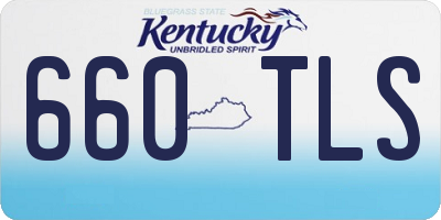 KY license plate 660TLS