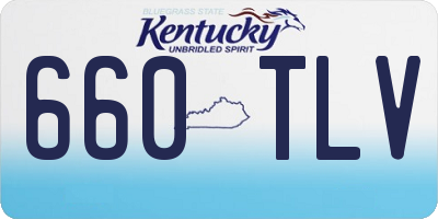 KY license plate 660TLV