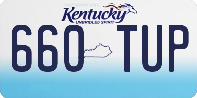 KY license plate 660TUP