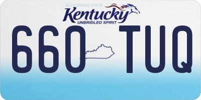KY license plate 660TUQ