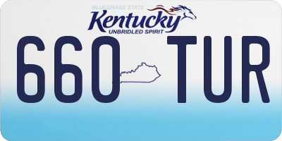 KY license plate 660TUR