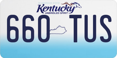 KY license plate 660TUS