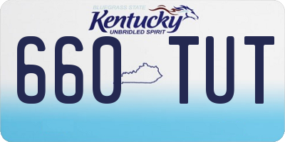 KY license plate 660TUT