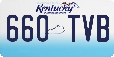 KY license plate 660TVB