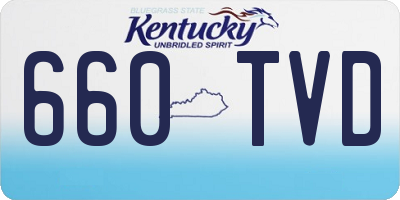KY license plate 660TVD
