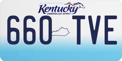 KY license plate 660TVE