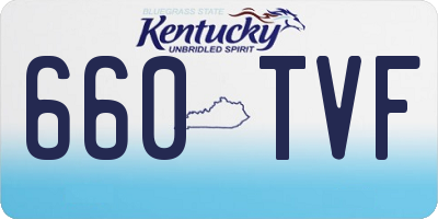 KY license plate 660TVF