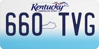 KY license plate 660TVG