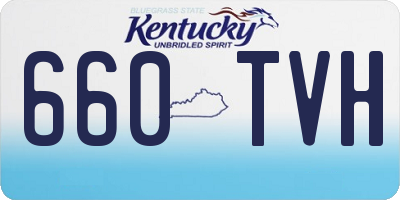 KY license plate 660TVH