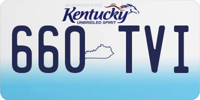 KY license plate 660TVI