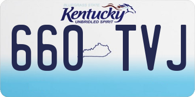 KY license plate 660TVJ