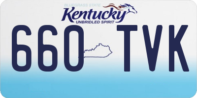 KY license plate 660TVK