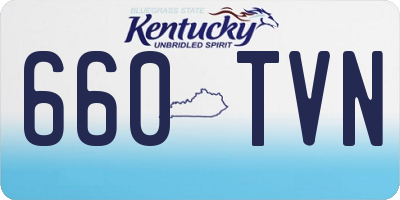 KY license plate 660TVN