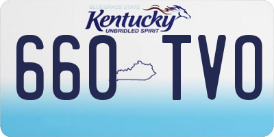 KY license plate 660TVO
