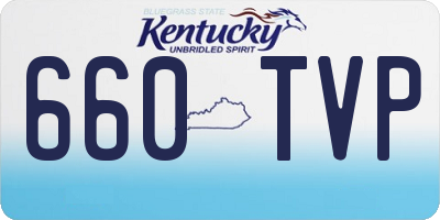 KY license plate 660TVP