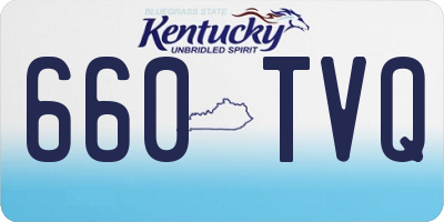 KY license plate 660TVQ