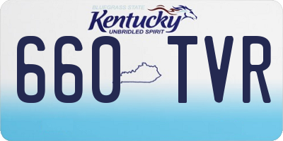 KY license plate 660TVR