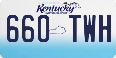 KY license plate 660TWH