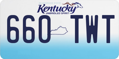 KY license plate 660TWT