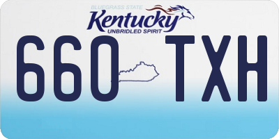 KY license plate 660TXH