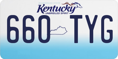 KY license plate 660TYG