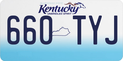 KY license plate 660TYJ
