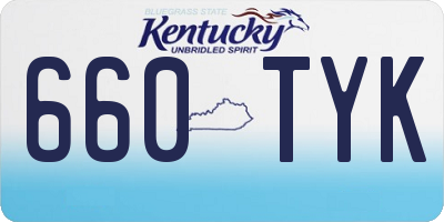 KY license plate 660TYK