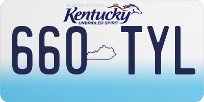 KY license plate 660TYL