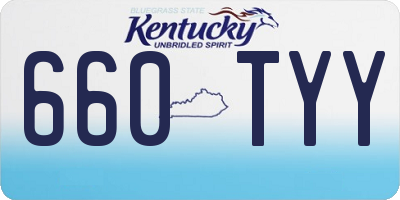 KY license plate 660TYY