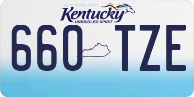 KY license plate 660TZE