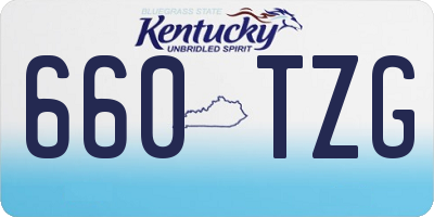 KY license plate 660TZG