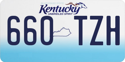 KY license plate 660TZH