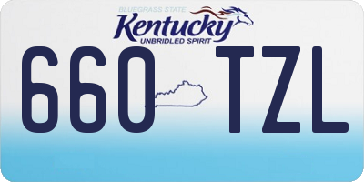 KY license plate 660TZL