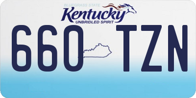 KY license plate 660TZN