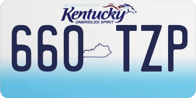 KY license plate 660TZP