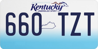 KY license plate 660TZT
