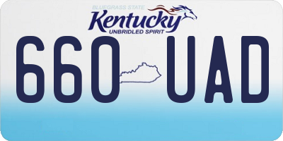 KY license plate 660UAD