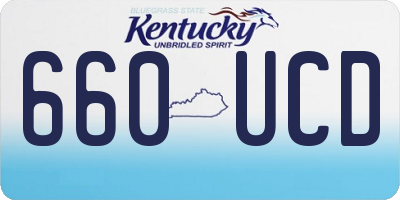 KY license plate 660UCD