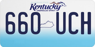 KY license plate 660UCH