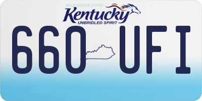 KY license plate 660UFI